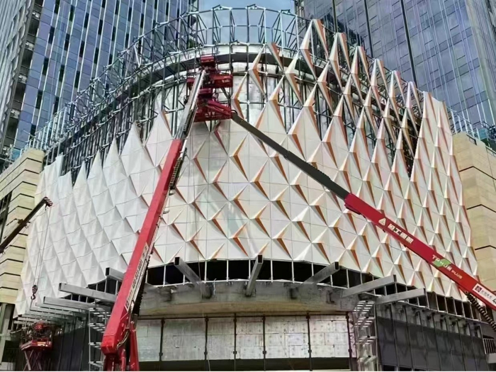 商场门头外墙铝单板装饰